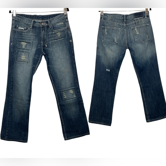 KSUBI Tsubi Super Ruin Scooter Distressed Straight Jeans Midrise Size 31 - Picture 1 of 15
